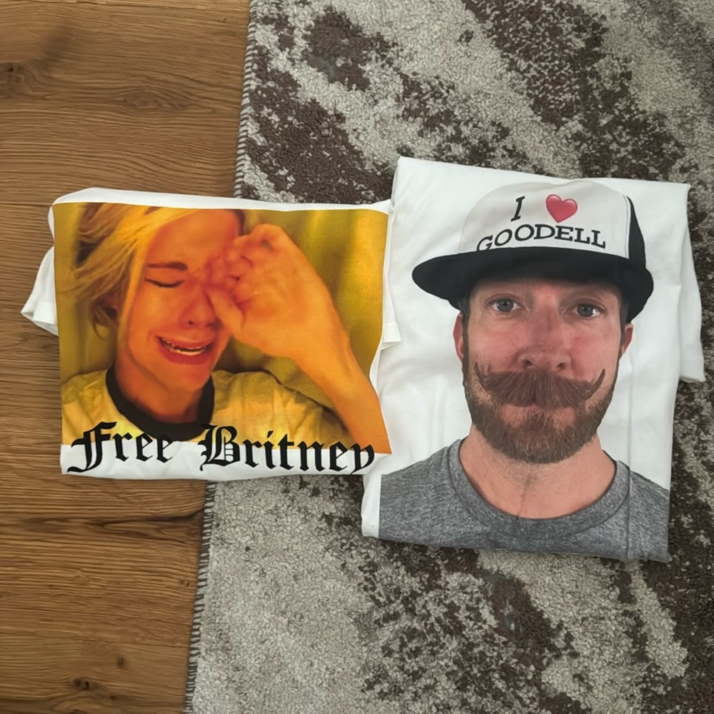 Two funny t shirts